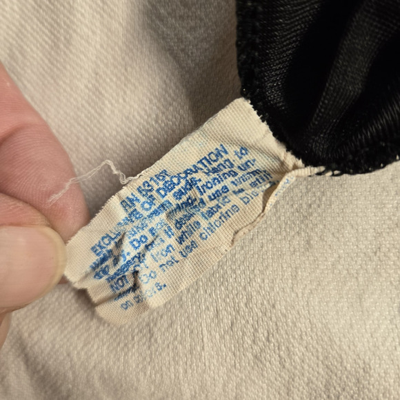 Mel-Lin Vtg Lace Trim Camisole Women Large (40 inches chest) Black Goth Grunge - Picture 7 of 8